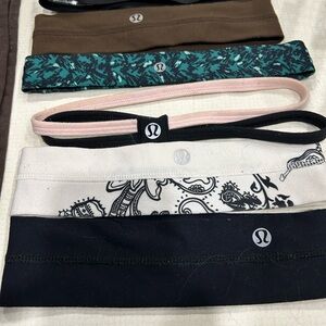 Lululemon Athletica Headband Collection - Black, Cream, Brown, Green